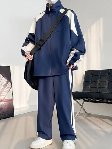 Amazon | [D.IIZOO] ジャケット セットアップ ジャージ メンズ 上下